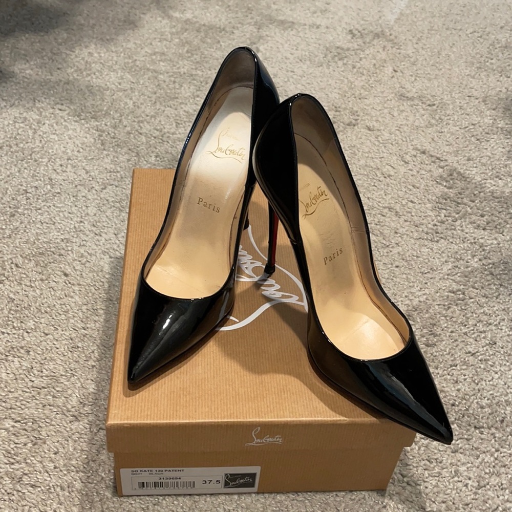 Christian Louboutin Black Patent Leather Pumps